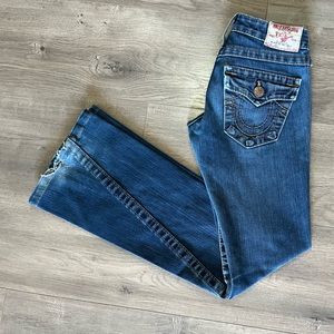 True Religion Womens Flare Leg Jeans Size 23